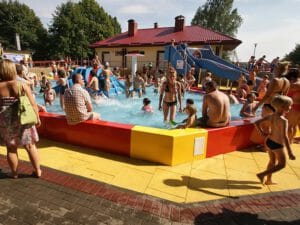 Park wodny na plaży w Człuchowie