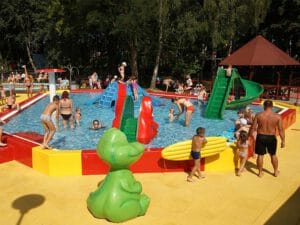Park wodny na plaży w Człuchowie