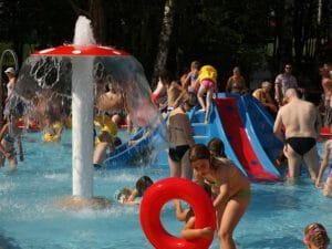 Park wodny na plaży w Człuchowie