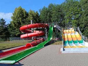 Park wodny na plaży w Człuchowie